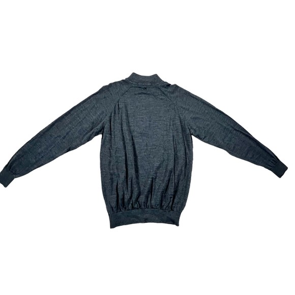 Ping Men's 100% Merino Wool Sensorwarm 1/4 Zip Sweater Jumper Drk Grey Golf Sz M - Picture 7 of 13